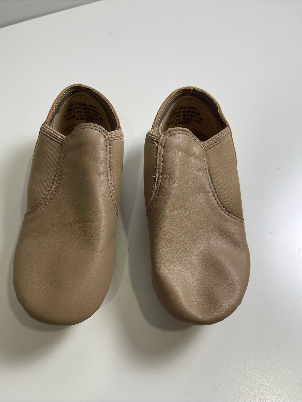 Capezio Kids Tan Dance Slip-On Jazz Shoes 4M